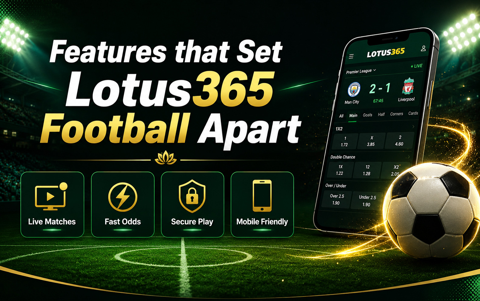 Lotus365 football features