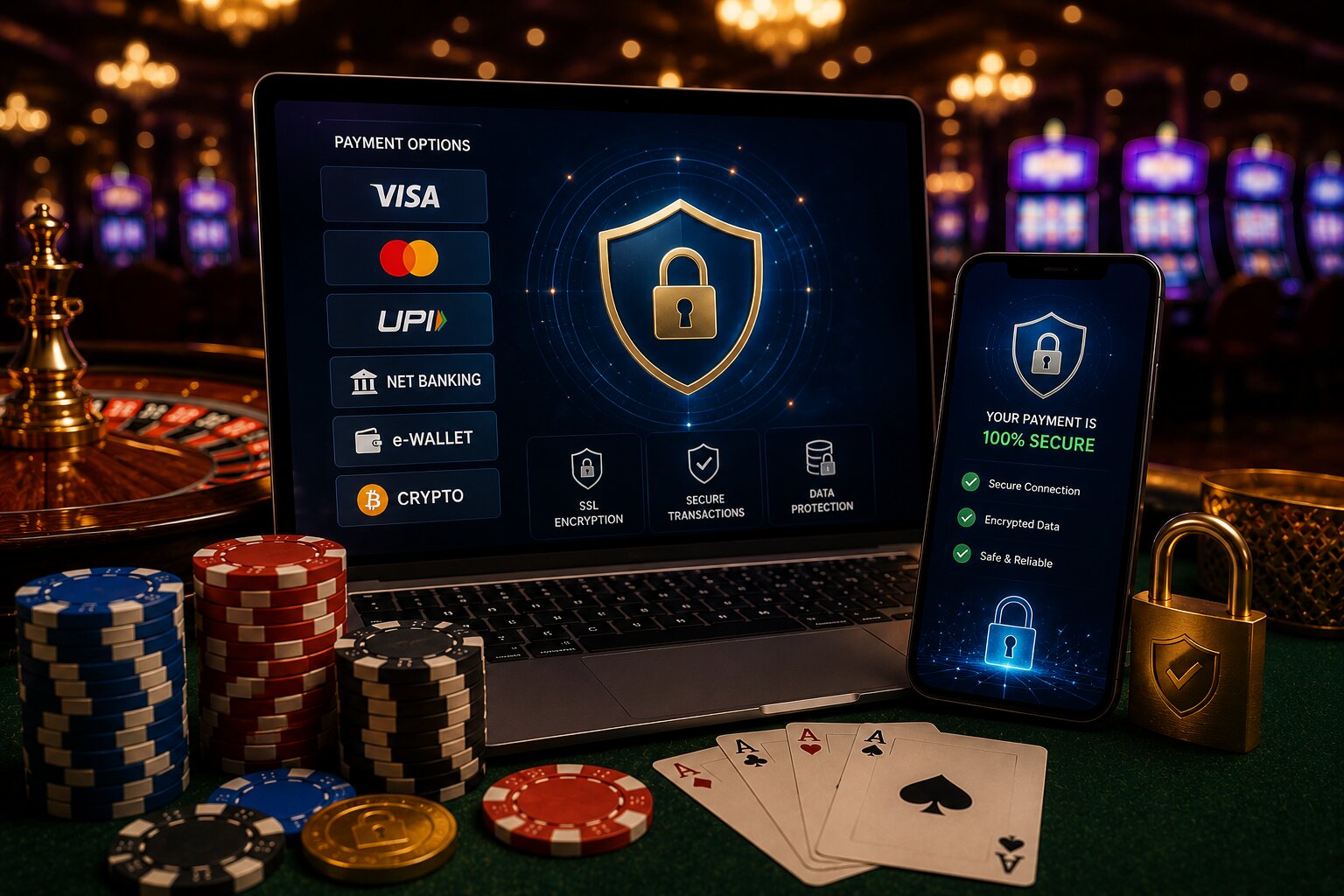 Lotus365 Casino payment options and security