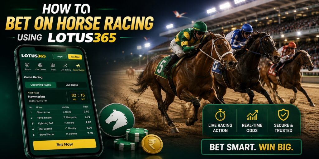 How to Bet on Horse Racing Using Lotus365