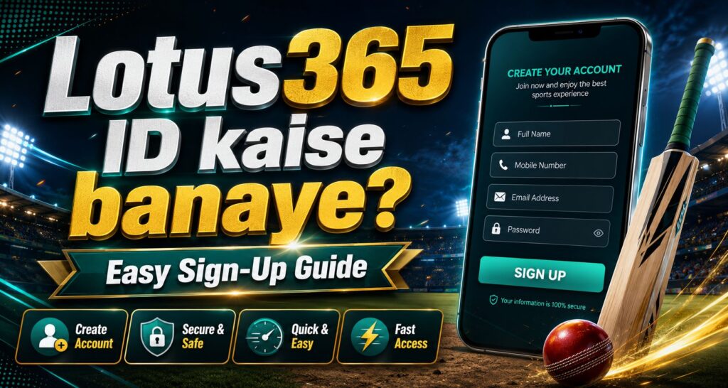 Lotus365 ID Kaise Banaye?